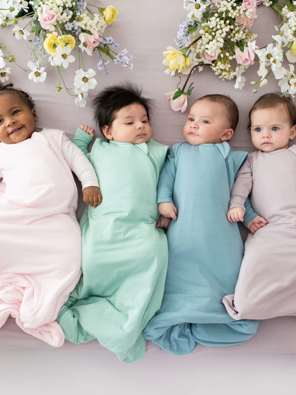 Kyte Baby Sleep Sack in Pale Pink Sakura M 1.0 TOG - Picture 3 of 15